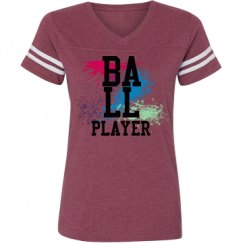 Ladies Relaxed Fit Vintage Sports Tee