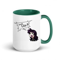 15oz Ceramic Mug with Color Inside