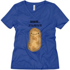 Ladies Relaxed Fit V-Neck Tee