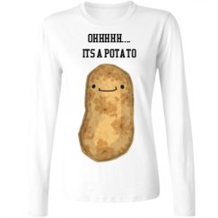 Ladies Relaxed Fit Basic Long Sleeve Tee