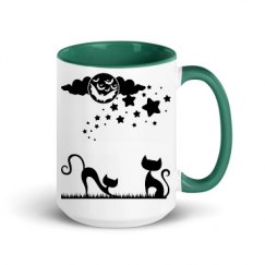 15oz Ceramic Mug with Color Inside