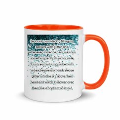 11oz Ceramic Mug with Color Inside