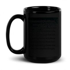 15oz Black Glossy Mug