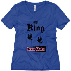 Ladies Relaxed Fit V-Neck Tee