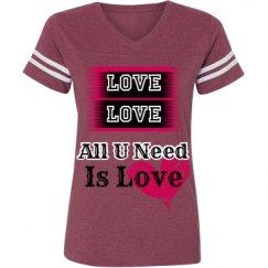 Ladies Relaxed Fit Vintage Sports Tee