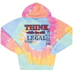 Unisex Tie-Dye Fleece Hoodie
