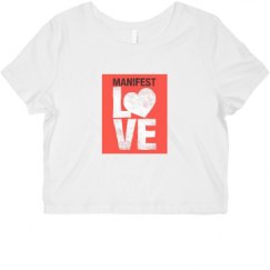 Ladies Slim Fit Crop Top Tee