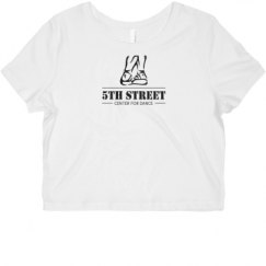 Ladies Slim Fit Crop Top Tee