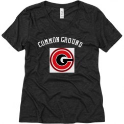 Ladies Relaxed Fit Super Soft Triblend V-Neck Tee