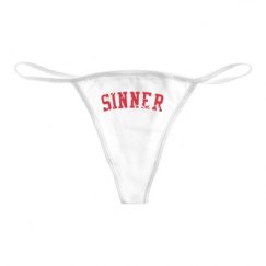 Basic White Thong Underwear