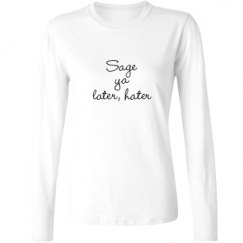 Ladies Relaxed Fit Basic Long Sleeve Tee