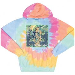 Unisex Tie-Dye Fleece Hoodie