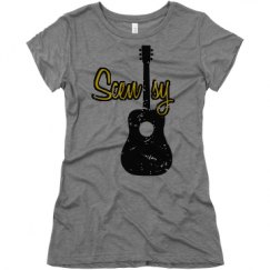 Ladies Slim Fit Super Soft Triblend Tee