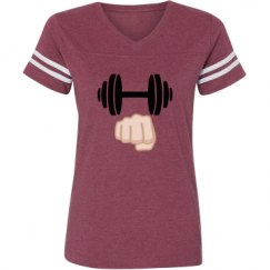 Ladies Relaxed Fit Vintage Sports Tee