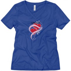 Ladies Relaxed Fit V-Neck Tee