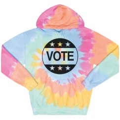 Unisex Tie-Dye Fleece Hoodie