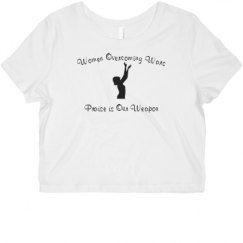 Ladies Slim Fit Crop Top Tee