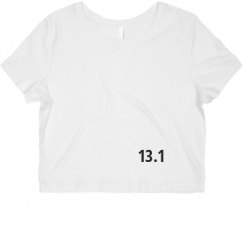 Ladies Slim Fit Crop Top Tee