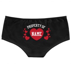 Valentine's Day panties property of