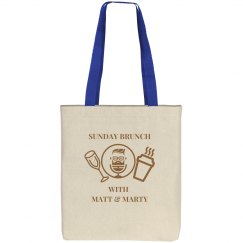 Sunday Brunch Tote With Color Handle