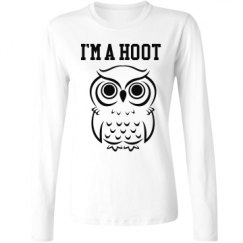 Ladies Relaxed Fit Basic Long Sleeve Tee