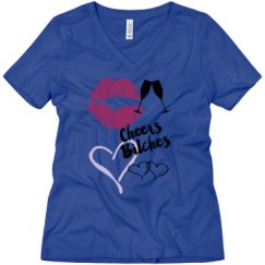 Ladies Relaxed Fit V-Neck Tee