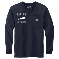 Unisex Carhartt Long Sleeve Henley Tee 