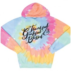 Unisex Tie-Dye Fleece Hoodie