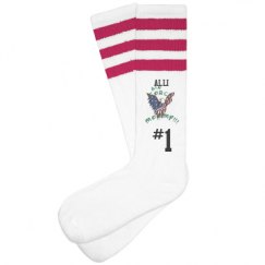 Unisex Striped Knee-High Socks