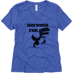 Ladies Relaxed Fit Super Soft Triblend V-Neck Tee