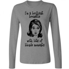 Ladies Relaxed Fit Basic Long Sleeve Tee