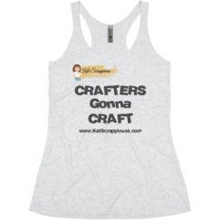 Ladies Slim Fit Super Soft Racerback Triblend Tank