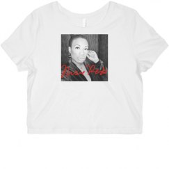 Ladies Slim Fit Crop Top Tee