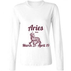 Ladies Relaxed Fit Basic Long Sleeve Tee