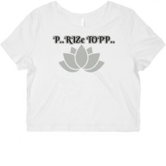 Ladies Slim Fit Crop Top Tee