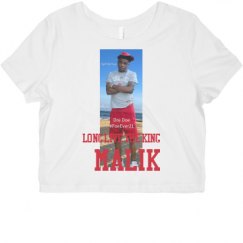 Ladies Slim Fit Crop Top Tee