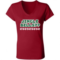 Ladies Slim Fit V-Neck Jersey Tee