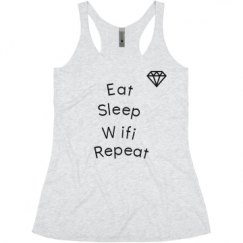 Ladies Slim Fit Super Soft Racerback Triblend Tank