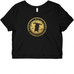 Ladies Slim Fit Crop Top Tee