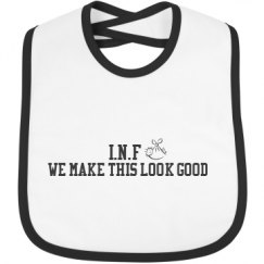 Infant Contrast Trim Bib