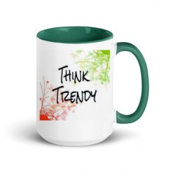 15oz Ceramic Mug with Color Inside