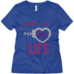 Ladies Relaxed Fit V-Neck Tee