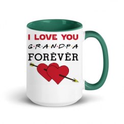 15oz Ceramic Mug with Color Inside