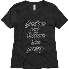 Ladies Relaxed Fit Super Soft Triblend V-Neck Tee