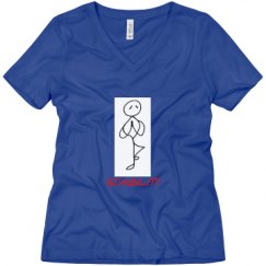 Ladies Relaxed Fit V-Neck Tee