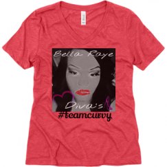 Ladies Relaxed Fit Super Soft Triblend V-Neck Tee