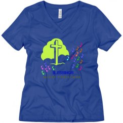 Ladies Relaxed Fit V-Neck Tee