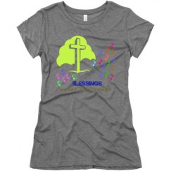 Ladies Slim Fit Super Soft Triblend Tee