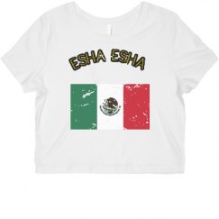 Ladies Slim Fit Crop Top Tee