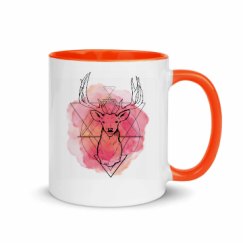 11oz Ceramic Mug with Color Inside
